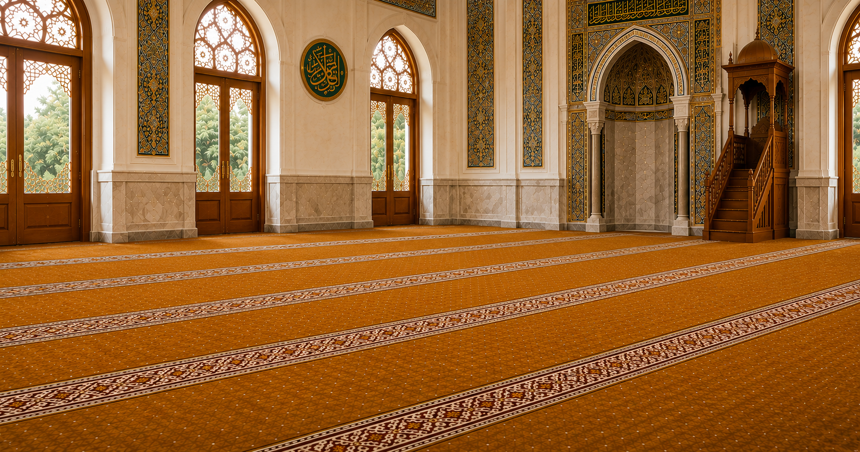 perawatan karpet masjid — Turkistan Carpets