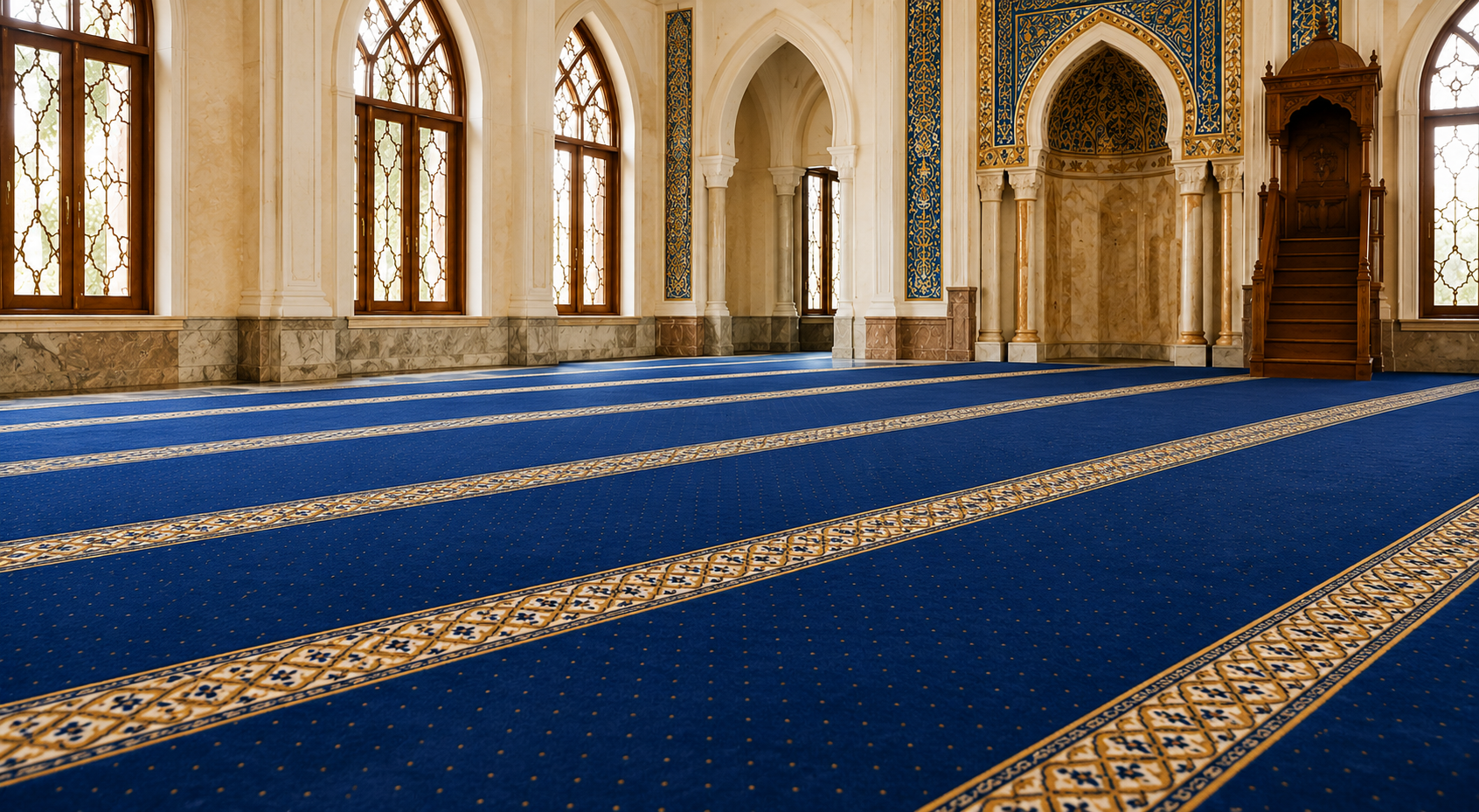 ganti karpet masjid sebelum ramadan — Turkistan Carpets