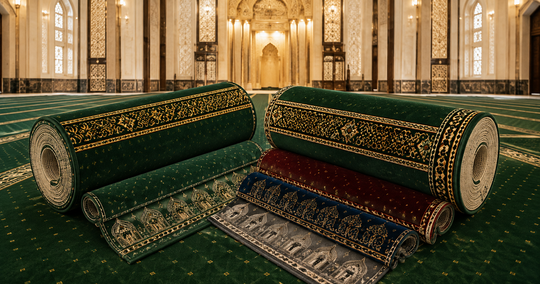 karpet masjid lokal vs import — Turkistan Carpets