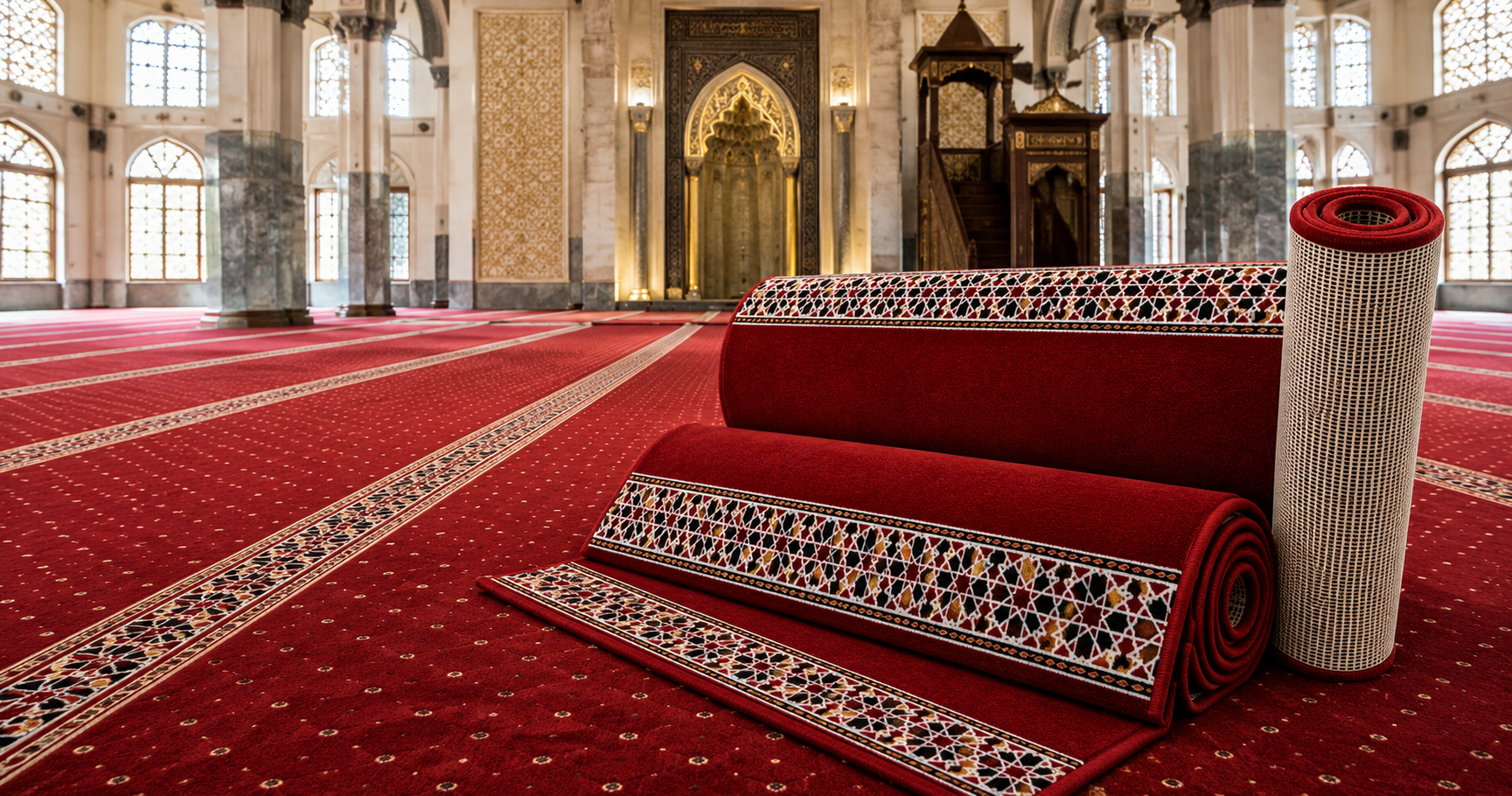 karpet masjid jamaah padat — Turkistan Carpets